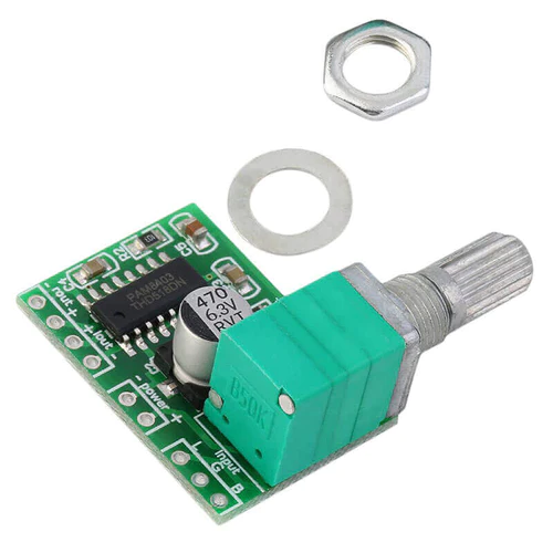 PAM 8403 MINI 5V AUDIO AMPLIFIER BOARD WITH SWITCH POTENTIOMETER